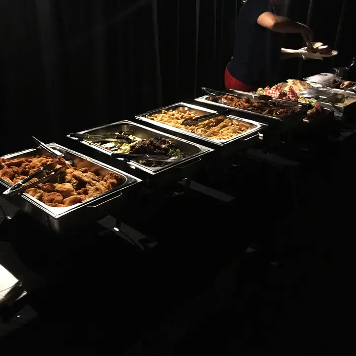Group gathered for a private event at The Basement