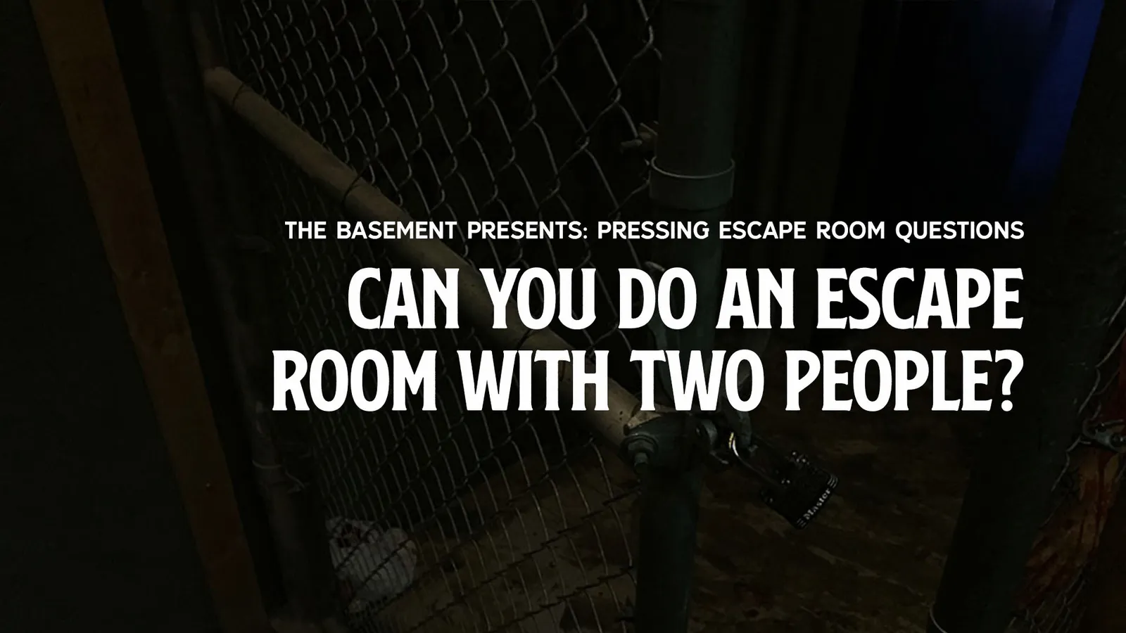 Can You Do an Escape Room with Two People?
